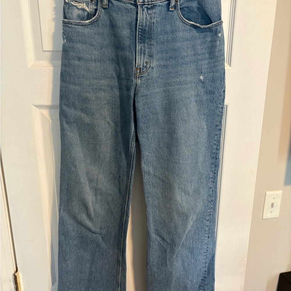 Abercrombie & Fitch Light Blue Straight-Leg Jeans